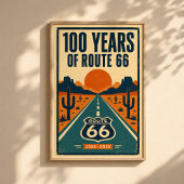 100 Jahre Route 66 Centennial Litho Poster