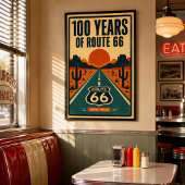 100 Jahre Route 66 Centennial Litho Poster