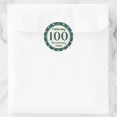 100 Jahre Runder Aufkleber (Tasche)