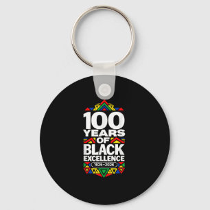 100 Jahre schwarze Exzellenz Centennial Black Schlüsselanhänger