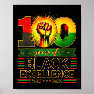 100 Jahre Schwarze Exzellenz Centennial Schwarze G Poster