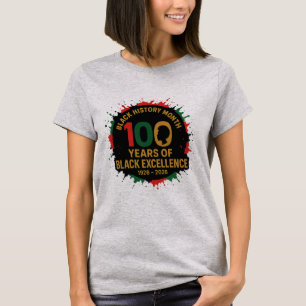 100 Jahre Schwarze Exzellenz – Schwarzer Stolz T-Shirt