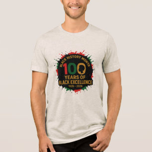 100 Jahre Schwarze Exzellenz – Schwarzer Stolz Tri-Blend Shirt