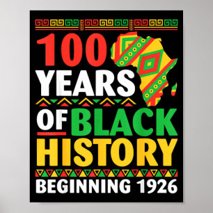 100 Jahre schwarze Geschichte beginnend 1926 Cente Poster