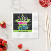 100 Jahre und Liebe | 100. Geburtstag Serviette (Beispiel)