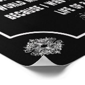 100 Jahre von jetzt an Gedicht - Kunstdruck Poster (Ecke)