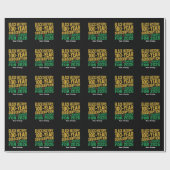 100-Jahres-Abonnement-Status für Schwarze Geschich Geschenkpapier (Flach)