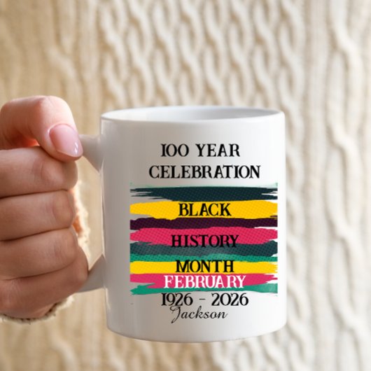 100-Jahres-Feier Black History Month 2026 Kaffeetasse