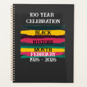 100-Jahres-Feier Black History Month 2026 Planer (Vorderseite)