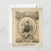 100. Jahrestag der amerikanischen Unabhängigkeit 1 Postkarte (Vorne/Hinten)