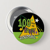 100 Jährig-Party-Tier Button (Vorne & Hinten)