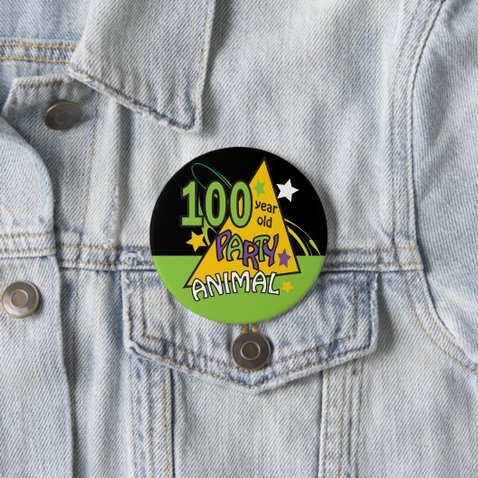 100 Jährig-Party-Tier Button (Beispiel)