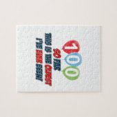 100. jähriger Geburtstagsentwurf Puzzle (Horizontal)