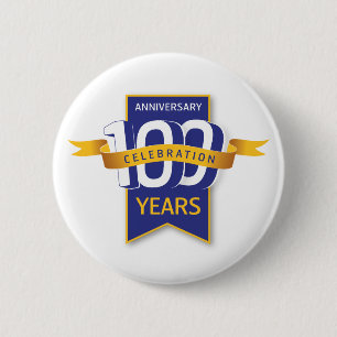 100-jähriges Design Button