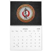 [100] Japanische Kalligraphie - Aikido Kalender (Jan 2026)