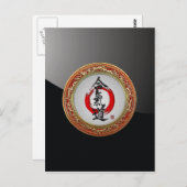 [100] Japanische Kalligraphie - Aikido Postkarte (Vorne/Hinten)