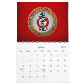 [100] Japanische Kalligraphie - Bushido Kalender (Mär 2027)