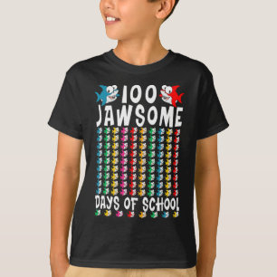 100 Jawsome Days of School Shark 100 th Day of Sch T-Shirt