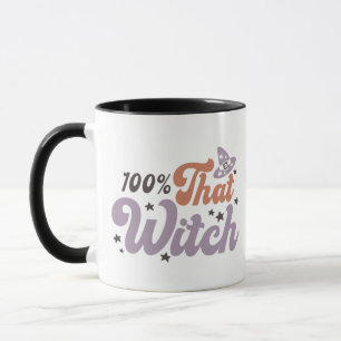 100% jenes witzige, weiße Halloween Tasse
