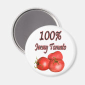 100 % Jersey Tomato Magnet (Vorderseite/Rückseite)