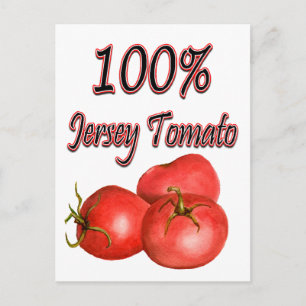 100 % Jersey Tomato Postkarte