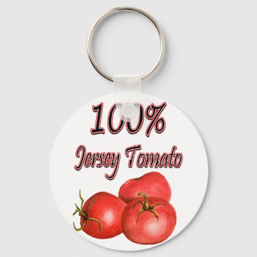 100 % Jersey Tomato Schlüsselanhänger (Vorderseite)