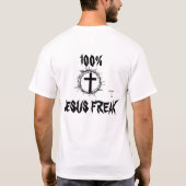 100% JESUS UNGEWÖHNLICHER T - SHIRT (Rückseite)