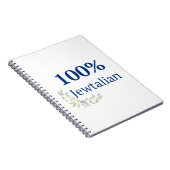100% Jewtalian Journal Notizblock (Rechte Seite)