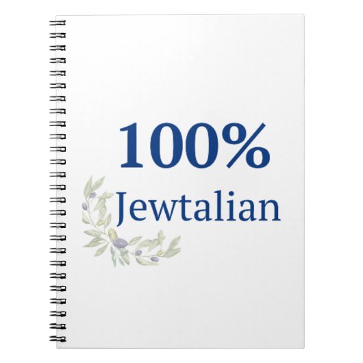 100% Jewtalian Journal Notizblock (Vorderseite)