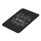 100. Jubiläum Geschenk Chalk Herzen Magnet (Linke Seite)