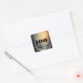 100. Jubiläum Immer noch in dich verliebt Bindung Quadratischer Aufkleber (Umschlag)