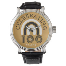 100. Jubiläum Moderne Gestaltung Armbanduhr