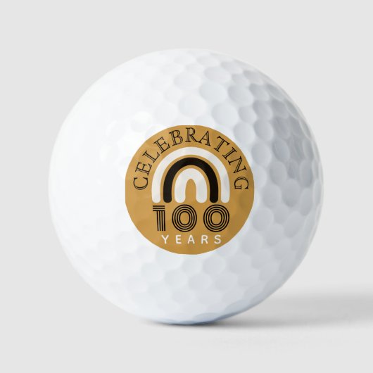 100. Jubiläum Moderne Gestaltung Golfball (Vorderseite)