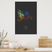 100 k Ziffern von Apéry's Constant (dunkel) Poster (Küche)