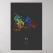 100 k Ziffern von Apéry's Constant (dunkel) Poster (Vorne)