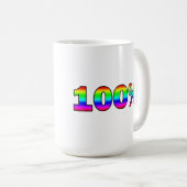 100 % KAFFEETASSE (VorderseiteRechts)
