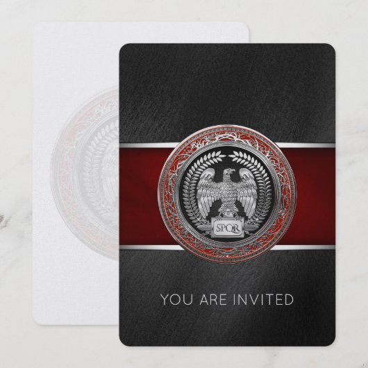 [100] Kaiseradler Silver Einladung (Vorne/Hinten)