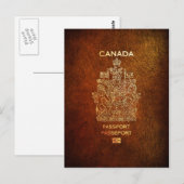 [100] Kanadischer Passport Postkarte (Vorne/Hinten)