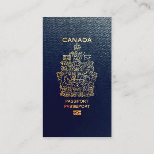 [100] Kanadischer Passport Visitenkarte