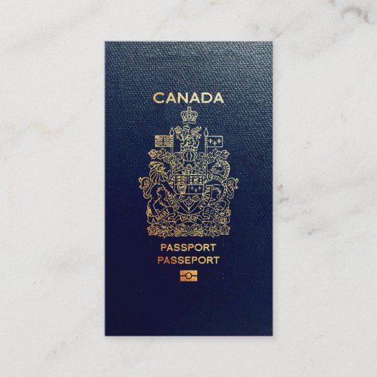 [100] Kanadischer Passport Visitenkarte (Vorderseite)