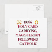 100% katholisch! postkarte (Vorne/Hinten)