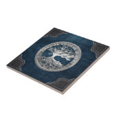 [100] Keltischer Baum des Lebens [Silber] Fliese (Seite)