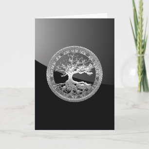 [100] Keltischer Lebensbaum [Silber] Karte