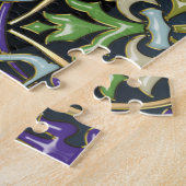 [100] Keltisches Kreuz [Gold mit schwarzem Email] Puzzle (Seite)