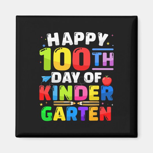 100. Kindergarten 100 Tage für Lehrerkind Magnet (Vorne)