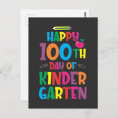 100. Kindergarten Kinderlehrer Kinder Postkarte (Vorne/Hinten)
