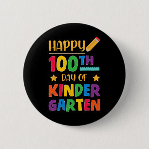 100. Kindergarten Niedlich School Student Button
