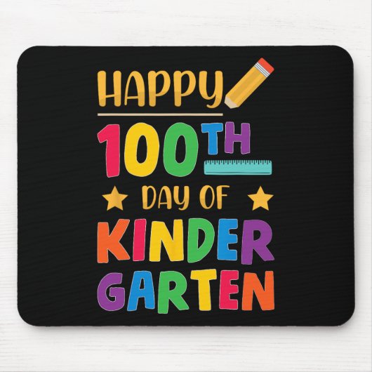 100. Kindergarten Niedlich School Student Mousepad (Vorne)