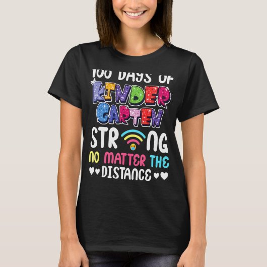 100. Kindergarten Strong egal Distanc T-Shirt (Vorderseite)
