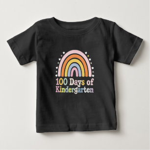 100. Kindergartenlehrer Kinder 100 Tage Baby T-shirt